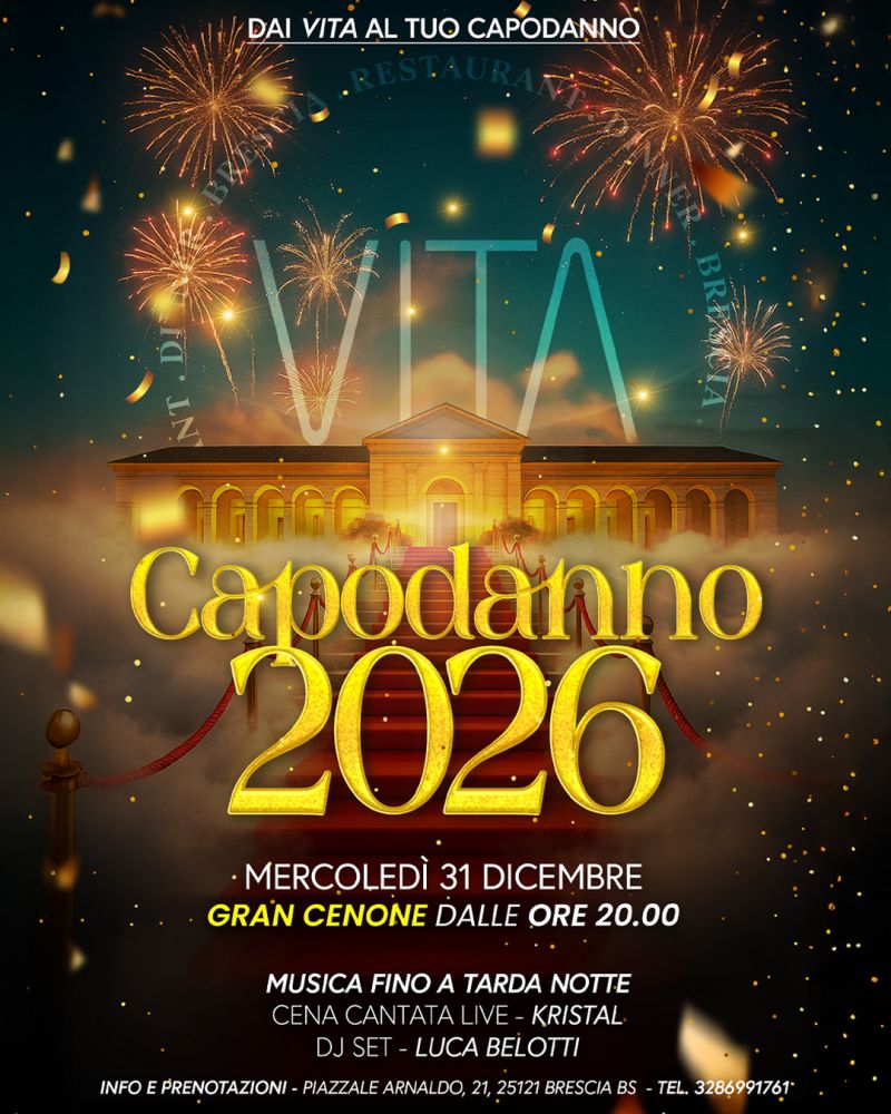 Capodanno 2026 al Vita di Brescia!